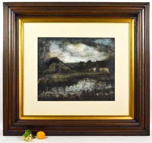 Marinus Bies - Huis aan het water (dubbelzijdig landschap) kopen? Bied vanaf 150!