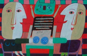 Wouter Stips - Kleurenzeefdruk EN IK VAN JOU POES Handgesigneerd. kopen? Bied vanaf 145!