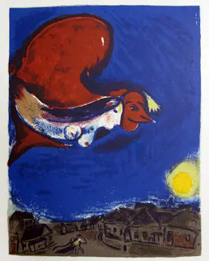 Marc Chagall - 2 Farb-Lithographien "Derriere Le Miroir" von 1950 kaufen? Bieten Sie von 180!