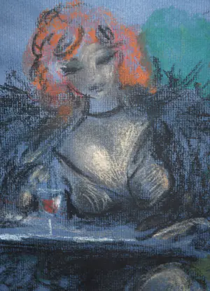 Cees Bantzinger - Lezende brunette aan een tafeltje - mooi ingelijst - & 2 boeken (1x gesigneerd!) kopen? Bied vanaf 150!