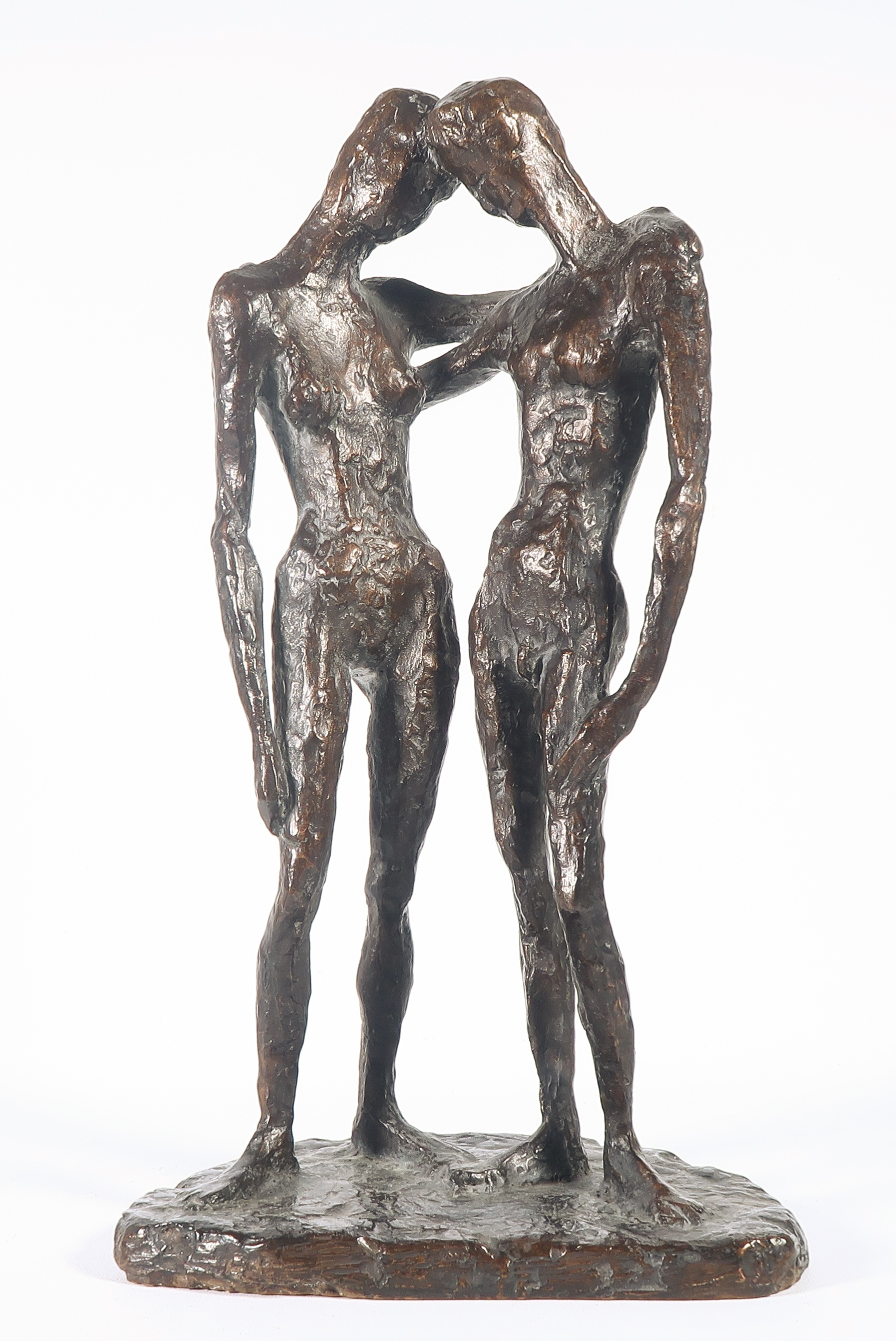 Wessel Couzijn - Bronzen beeld, Adam en Eva kopen? Bied vanaf 1200!