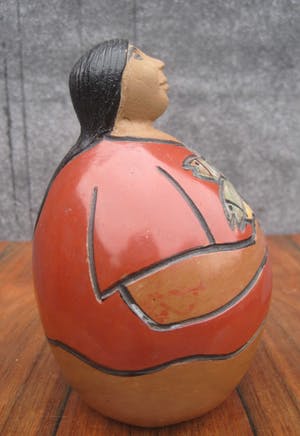 Niet of onleesbaar gesigneerd - Vis verkoopster kopen? Bied vanaf 10!