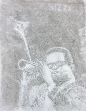 AcheterWillem Ouwerkerk - Potloodtekening, Dizzy Gillepsie? Enchérissez de 1!