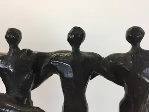 Corry Ammerlaan - Bronzen sculptuur | 'Balans' (ZEER GROOT, UNIEK WERK) kopen? Bied vanaf 300!