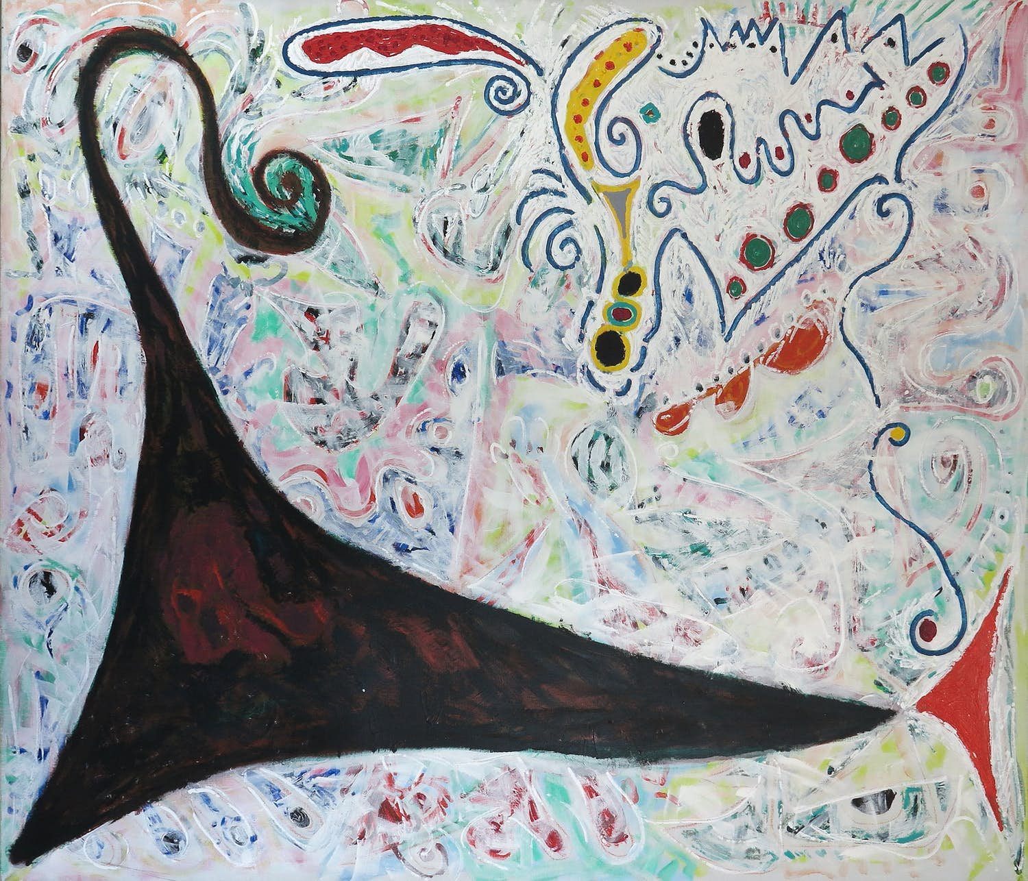 Cecile van der Heiden - Acryl op doek, Zonder titel (Zeer groot) kopen? Bied vanaf 1!