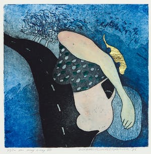 Michel van Overbeeke - Kleurenets met bladgoud, On my way III kopen? Bied vanaf 1!