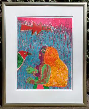 Corneille - Le grand champ d’herbe, litho (mooi ingelijst, groot) kopen? Bied vanaf 395!