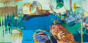 Jeroen Krabbé - Lente, zeefdruk (mooi ingelijst) vendu pour 195€ !