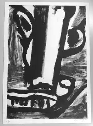 Bengt Lindstrom - Visage noir verkocht voor € 105!