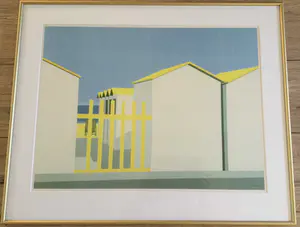 Vittorio Stoppa - strand Knokke | offset litho - ingelijst kopen? Bied vanaf 35!