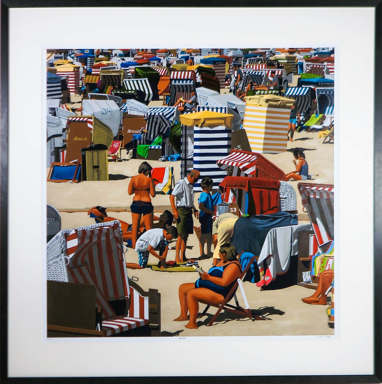 Marc Langer - Giclée op papier, Borkum - Ingelijst kopen? Bied vanaf 60!