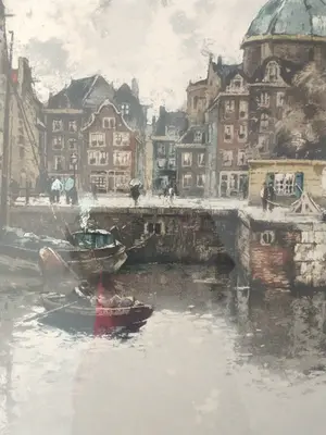 Henry Cassiers - Haarlemmersluis en Lutherse kerk te Amsterdam kopen? Bied vanaf 40!