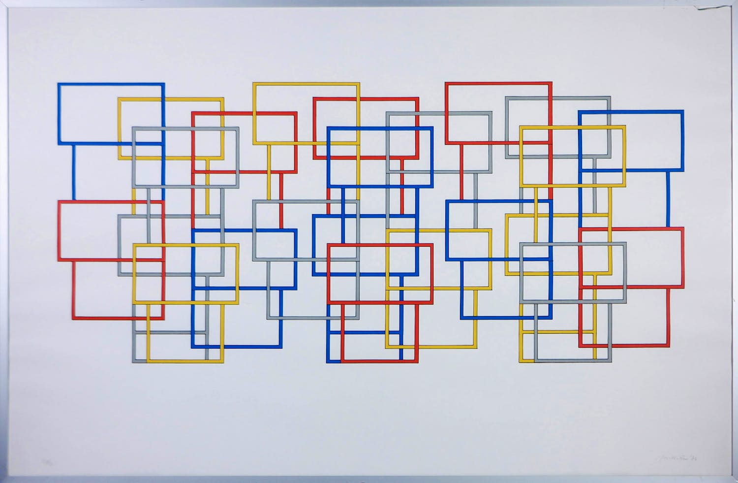 Joost Baljeu - Zeefdruk, Structuur - Ingelijst kopen? Bied vanaf 250!