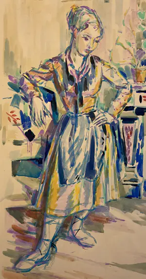 Jan Peeters - Meisje in interieur kopen? Bied vanaf 220!