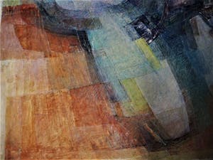 Caveto - pseudoniem van Jan Dohmen (Bladel 1923-) grote Aquarel - Abstract - gesigneerd kopen? Bied vanaf 20!