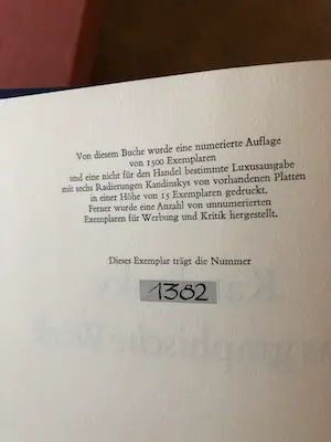 Wassily Kandinsky - Das graphische Werk kaufen? Bieten Sie von 350!