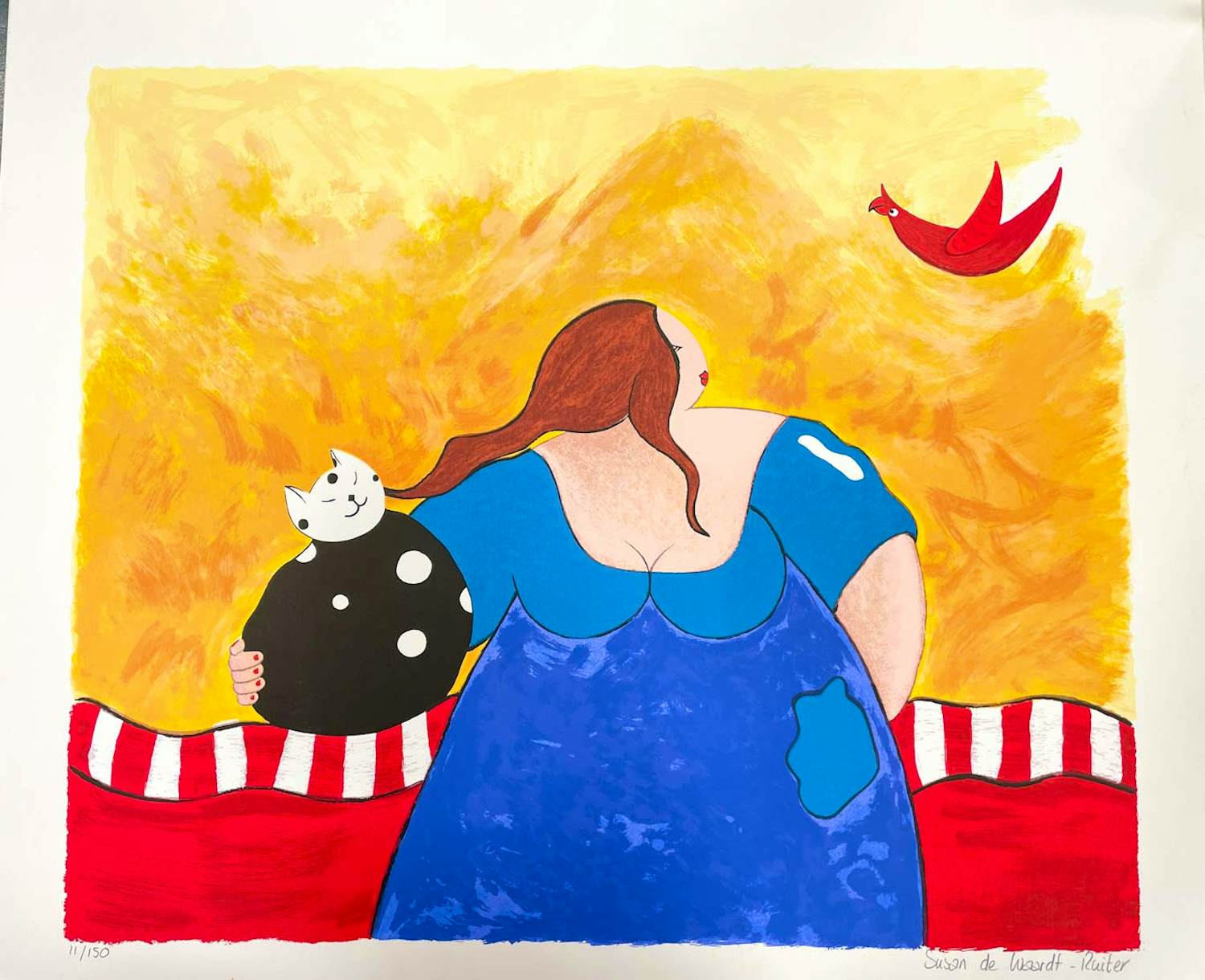 Susan Ruiter - dame met kat kopen? Bied vanaf 35!