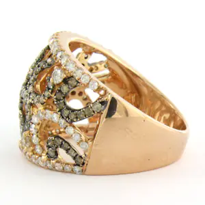 Acheter18k rosé gouden ring met briljant geslepen diamant tot. 1.41ct? Enchérissez de 1250!