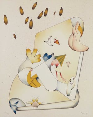 Jan Voss - Litho, Zonder titel kopen? Bied vanaf 40!