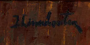 Jan Linschooten - Ingelijste olieverf op board: Clown met trompet kopen? Bied vanaf 249!