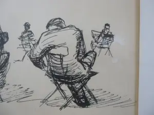 Hugo Brouwer - oude mannen op klapstoel kopen? Bied vanaf 150!