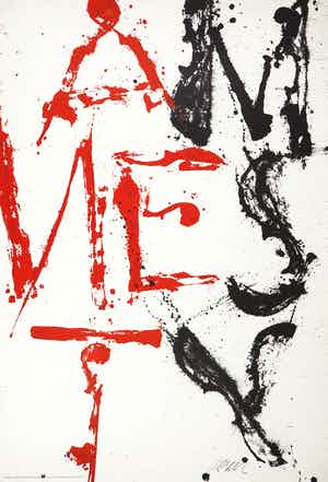 Arman - Litho, Ontwerp voor poster Amnesty International verkocht voor € 1!