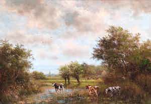 Albert Temming - C3278, Koeien in weidelandschap verkocht voor € 450!