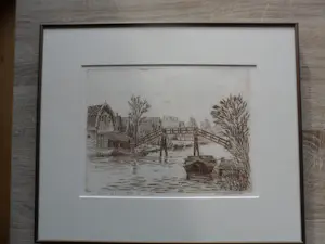 Willem Hopman - Ets, Zicht op Broek op Langedijk. kopen? Bied vanaf 35!