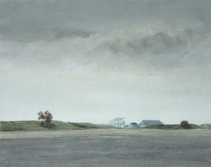 Mart Kempers - Aquarel, Noord-Holland - Ingelijst kopen? Bied vanaf 100!
