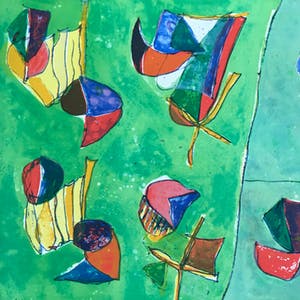 Daniel Humair - Kleurenlitho - 1980 - Oplage 129/190 kopen? Bied vanaf 65!