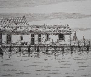 Hendrik Lesage - Volendam rond 1924 - mooi uitgewerkte, heldere ets, nr. 60 kopen? Bied vanaf 45!