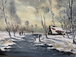 Henk Poeder - Winterlandschap kopen? Bied vanaf 79!