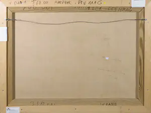 Winfred Dania - Olieverf op doek, Boynay in Boneraanse grotten - Ingelijst kopen? Bied vanaf 500!