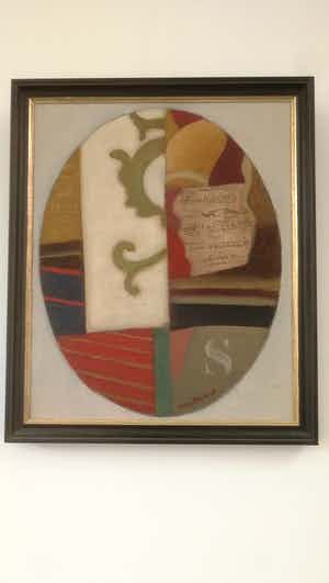 Max Papart - Missive - Olieverf op doek - 1976 verkocht voor € 995!