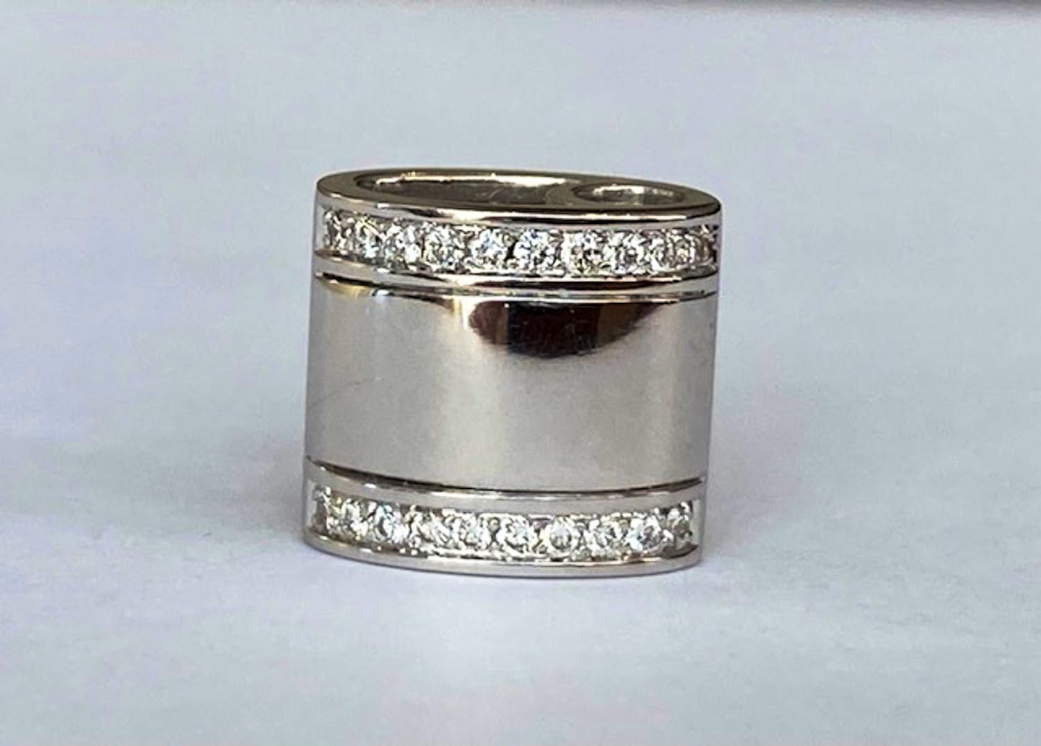 14 karaat Witgouden Hanger met 0.15 ct Diamanten verkocht voor € 180!