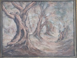 Niet of onleesbaar gesigneerd - De Manteling Domburg - Olieverf/marouflé kopen? Bied vanaf 10!