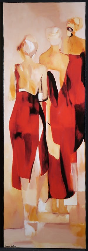 Hans van den Berg - Set van drie giclées op doek, Zonder titel - Ingelijst kopen? Bied vanaf 100!