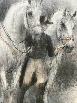 Piet Klaasse - Paarden, proefdrukken offsetlitho, 2-zijdig bedrukt, gesigneerd in druk kopen? Bied vanaf 25!