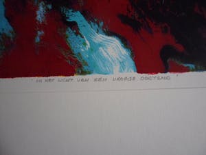 Mattie Schilders - Zeefdruk, In het licht van een vroege ochtend - (Groot) kopen? Bied vanaf 40!