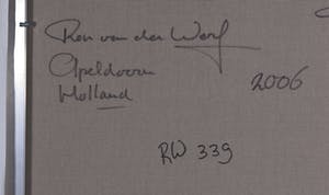 Ron van der Werf - Acryl en collage op doek, Zonder titel kopen? Bied vanaf 300!