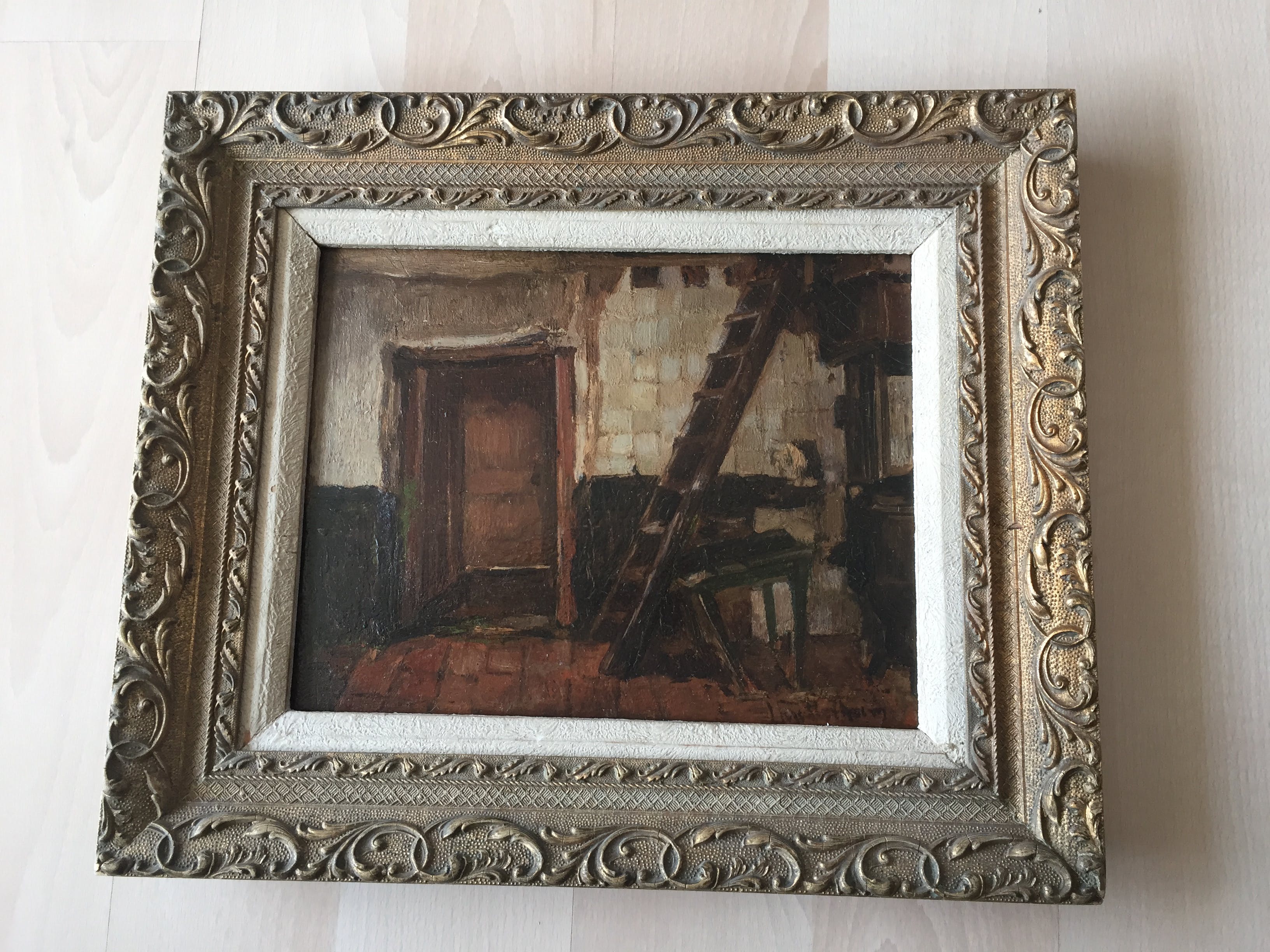 Louis Stutterheim - boereninterieur  verkocht voor € 135!