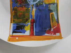 Arty Grimm - Twee porseleinen kunstborden. kopen? Bied vanaf 39!