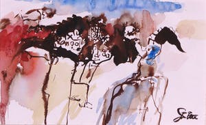 Franscz Witte - Lot van 3 aquarellen, Zonder titel kopen? Bied vanaf 1!