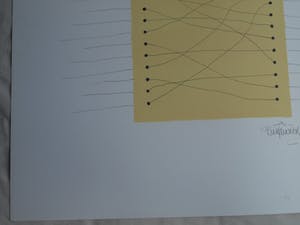 René Klinkers - Gemengde techniek , “4Kant met lijnen I” – gesigneerd kopen? Bied vanaf 25!