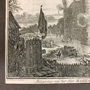 Simon Fokke - Graaf Floris de IV - Belegering Slot Hagestein kopen? Bied vanaf 10!