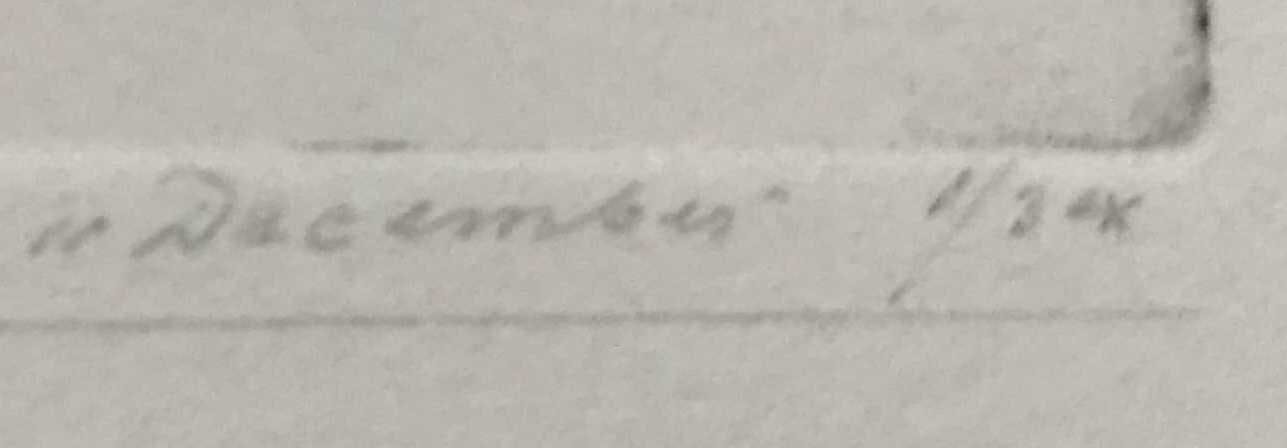 Ko Oosterkerk - droge naald ets, titel "December" kopen? Bied vanaf 50!