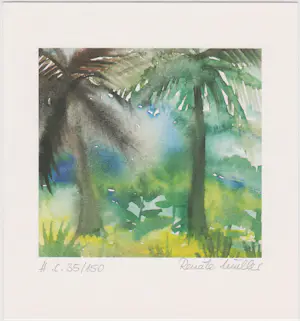 Arthur Secunda - e.a: vijf handgesigneerde zeefdrukken: Landschappen I t/m V kopen? Bied vanaf 29!