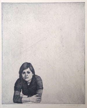 Don Englander - (voorheen Don Dekker) - ets van Ria kopen? Bied vanaf 30!