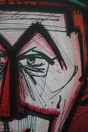 Bernard Buffet - De Rode Clown, originele litho (Mourlot 1967) kopen? Bied vanaf 120!