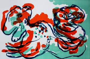 Karel Appel - Litho: 2 figuren kopen? Bied vanaf 550!